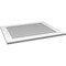 Ekena Millwork Vertical Surface Mount PVC Gable Vent: Non-Functional, w/3-1/2"W x 1"H, Standard Frame, 34"W x 28"H GVPVE34X2801SN - alternate 2
